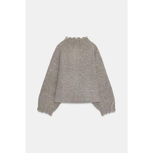 ZARA KNIT BOMBER JACKET - Picture 6 of 7